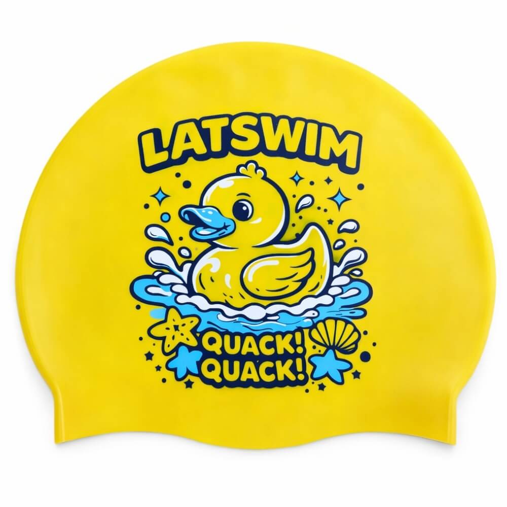 LATSWIM Quack! Quack! silikona peldcepure