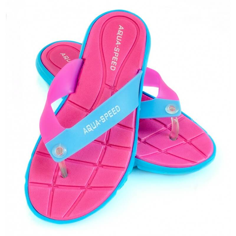 AQUA SPEED Bali Pink/Blue sieviešu baseina čības