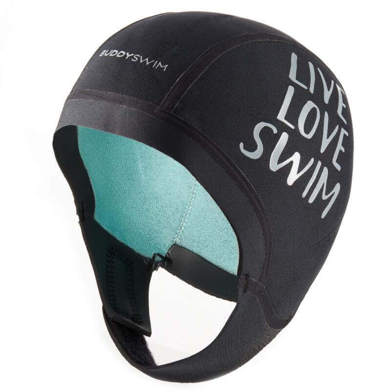 BUDDYSWIM Trilaminate Warmth Black neoprēna peldcepure