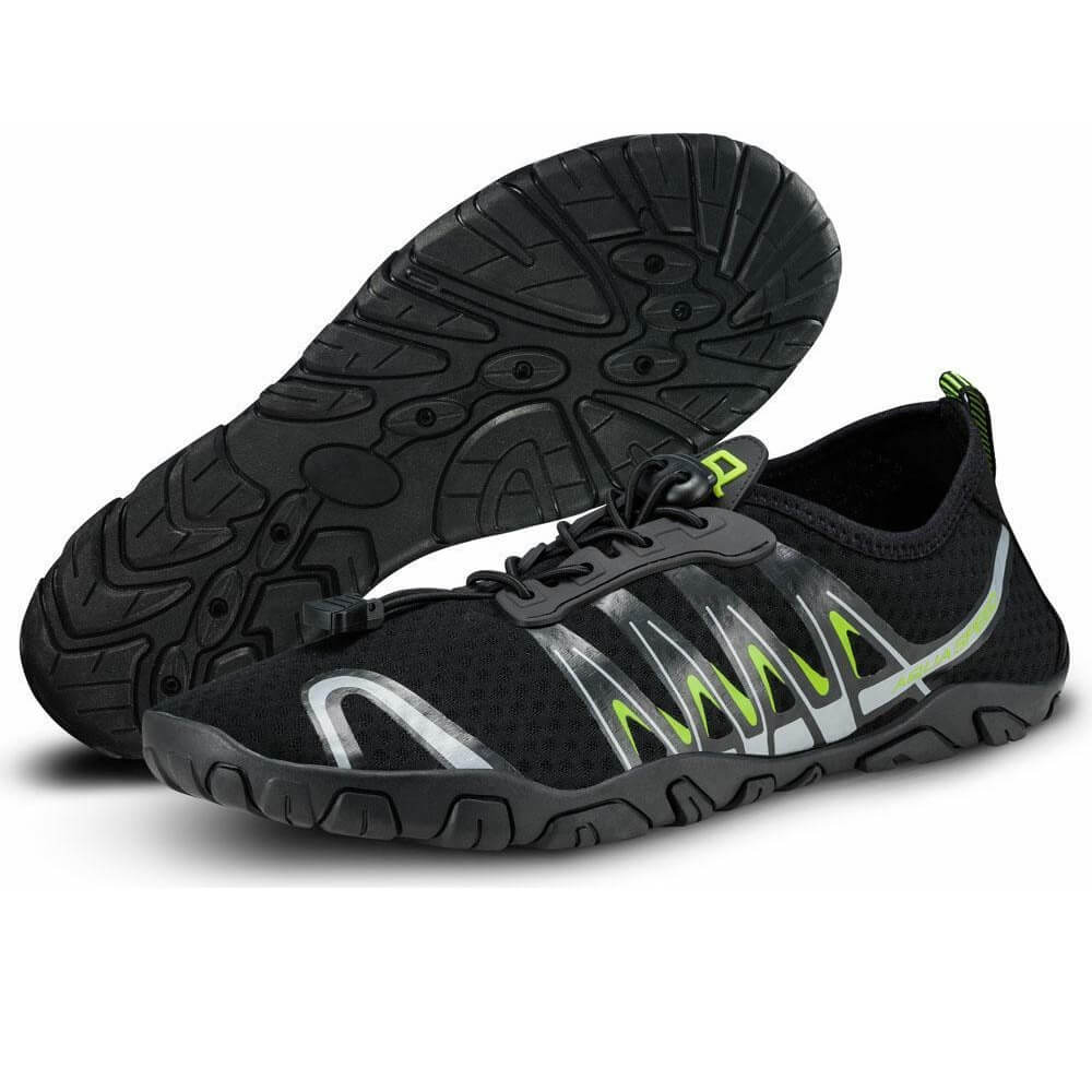 AQUA SPEED Gekko Black/Grey/Fluo Yellow ūdens apavi