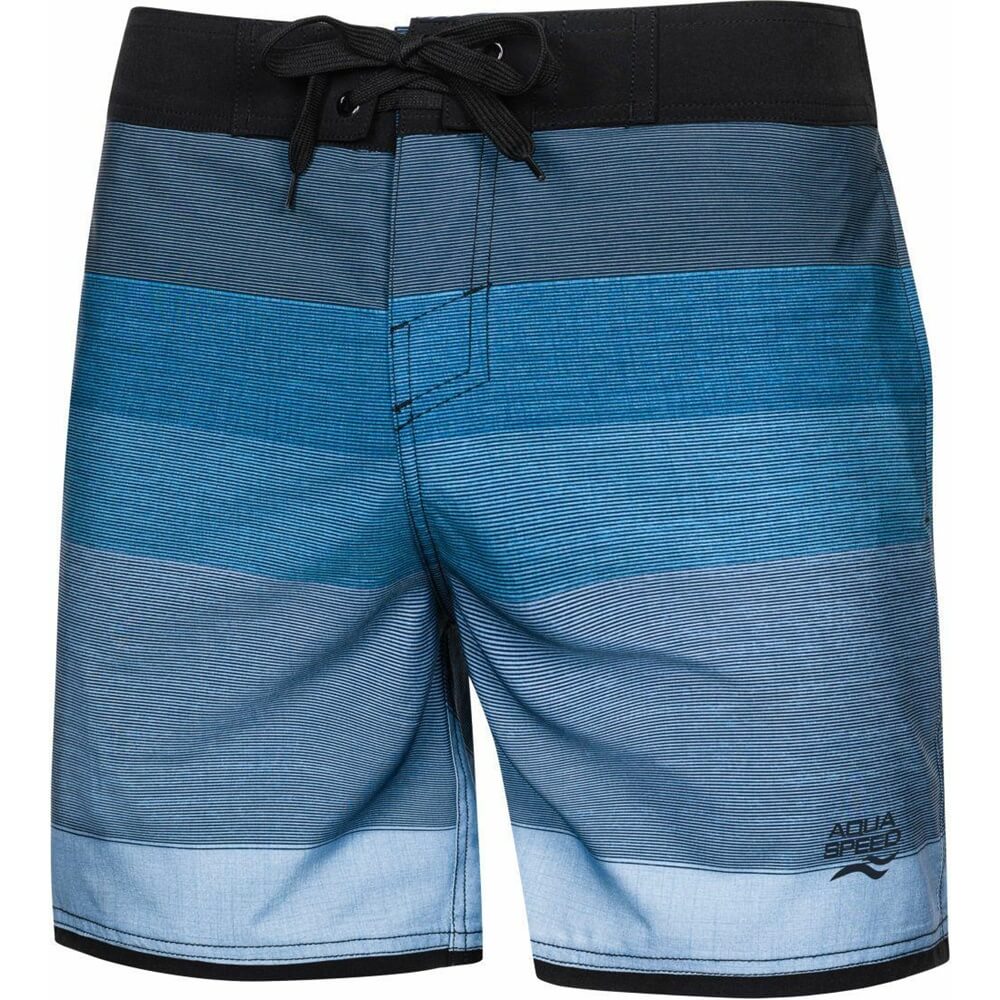 AQUA SPEED Nolan Grey/Blue vīriešu peldšorti