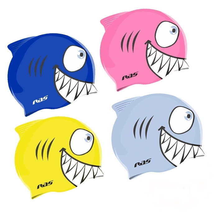 RAS Shark Kid's Silicone peldcepure