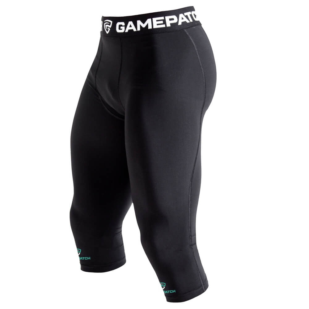 GAMEPATCH Black 3/4 kompresijas bikses