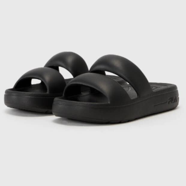 FILA Superbubble Black sieviešu sliperi