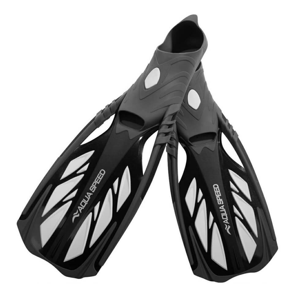 AQUA SPEED Inox Grey/White snorkelēšanas pleznas