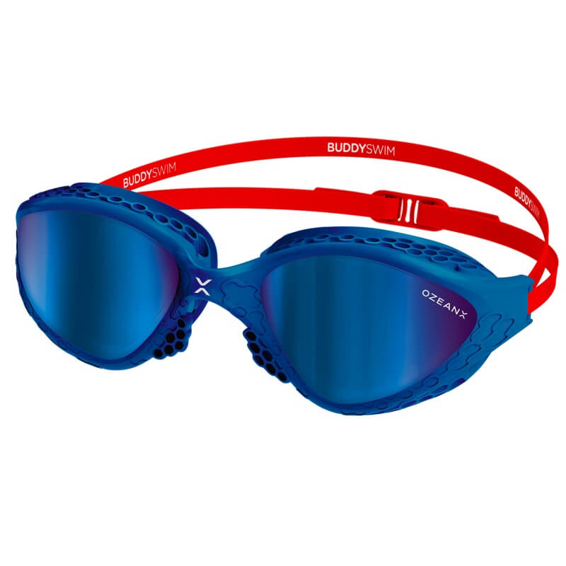 BUDDYSWIM OzeanX Mirror Navy/Red peldbrilles