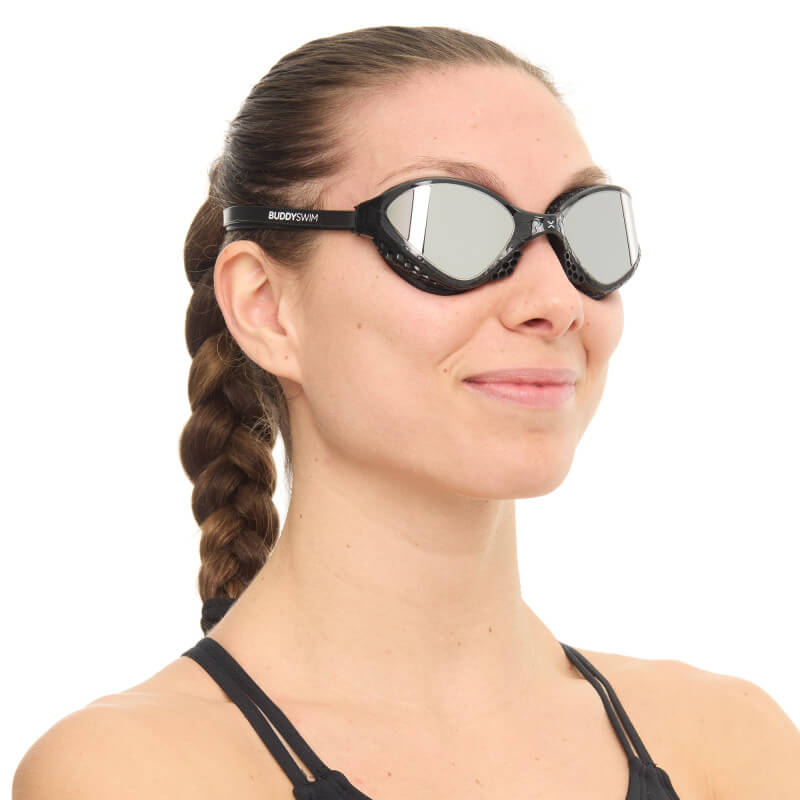 BUDDYSWIM OzeanX Mirror Black/Silver peldbrilles