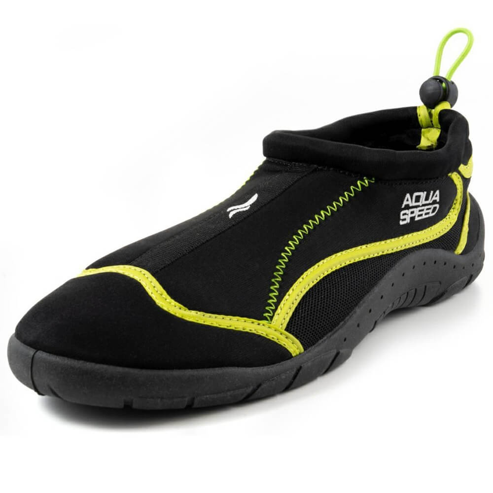 AQUA SPEED Model 28B Black/Fluo Yellow ūdens apavi