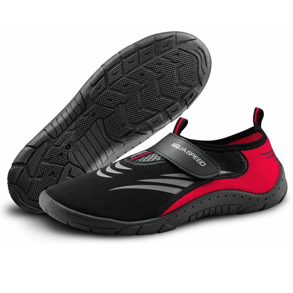 AQUA SPEED Model 27D Black/Red vīriešu ūdens apavi