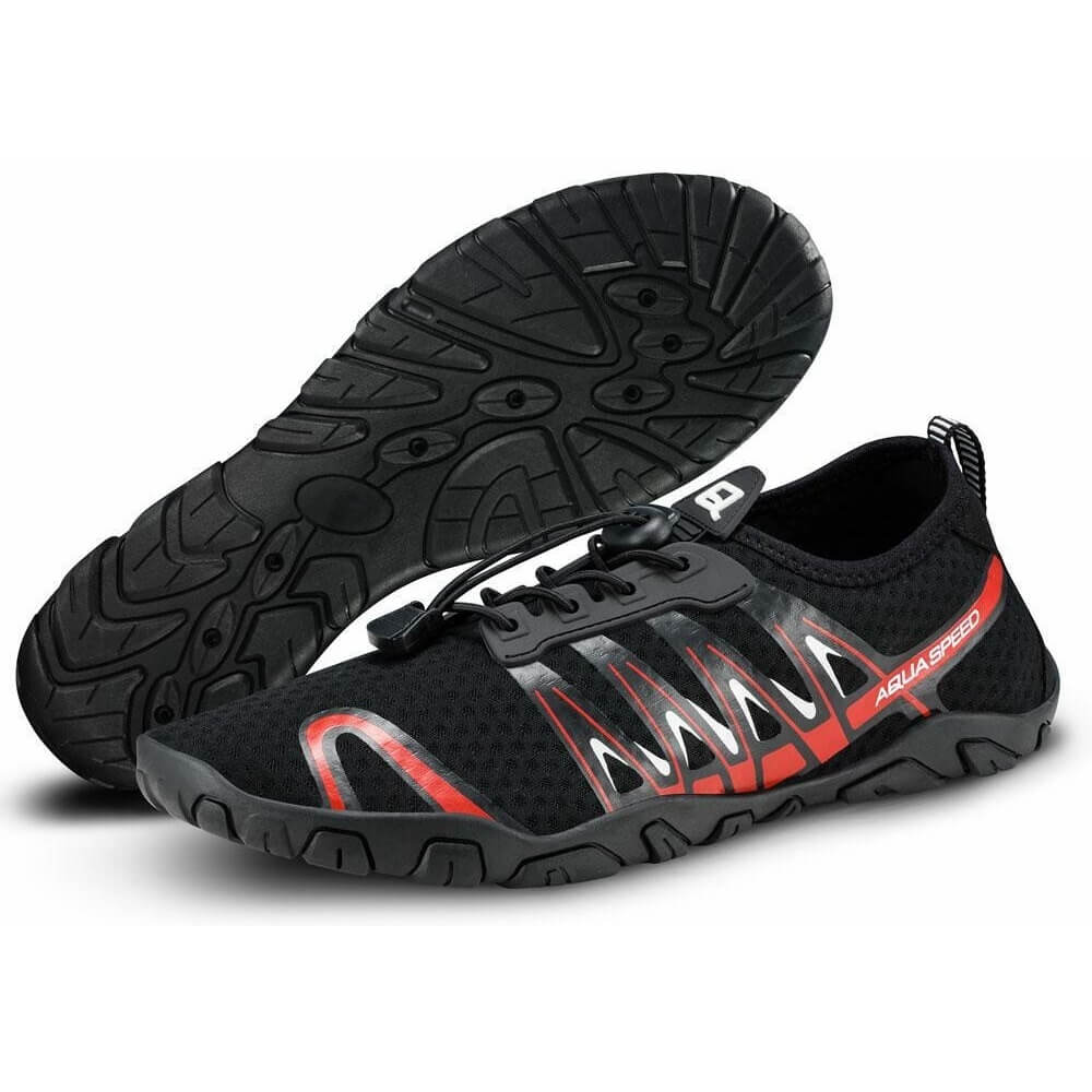 AQUA SPEED Gekko Black/Red ūdens apavi