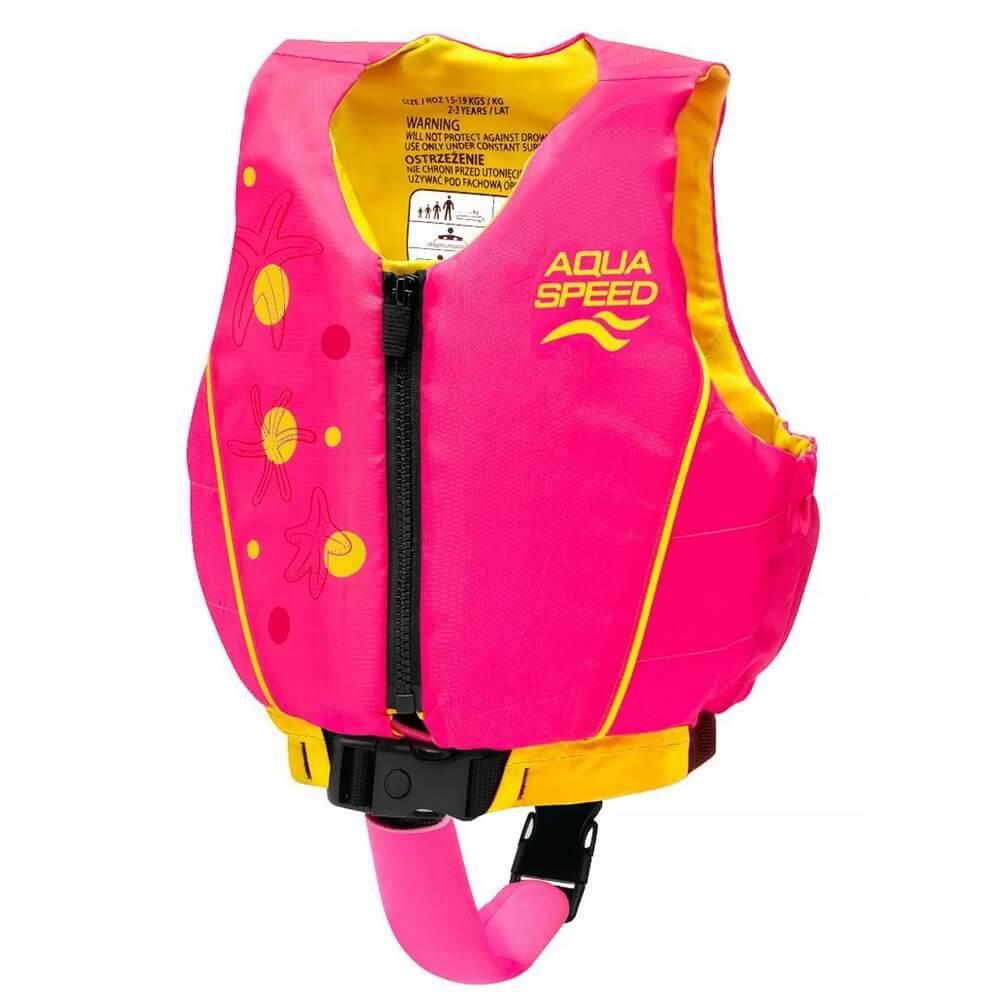 AQUA SPEED Swim Star Pink/Yellow peldēšanas veste bērniem