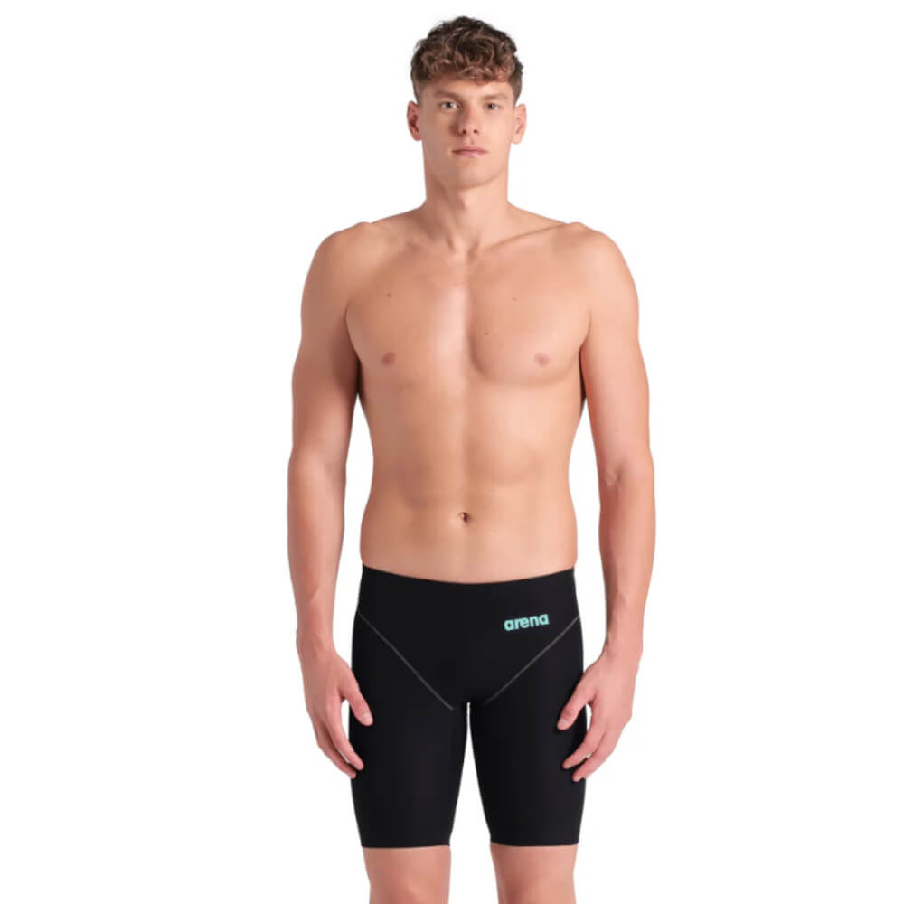 ARENA Powerskin Impulso Black/Teal vīriešu sacensību peldbikses