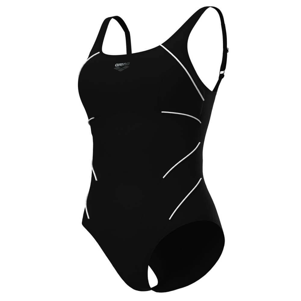 ARENA Jewel Low C Cup Black sieviešu peldkostīms