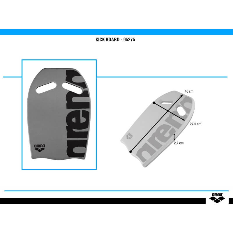 ARENA Training Kickboard Silver dēlītis