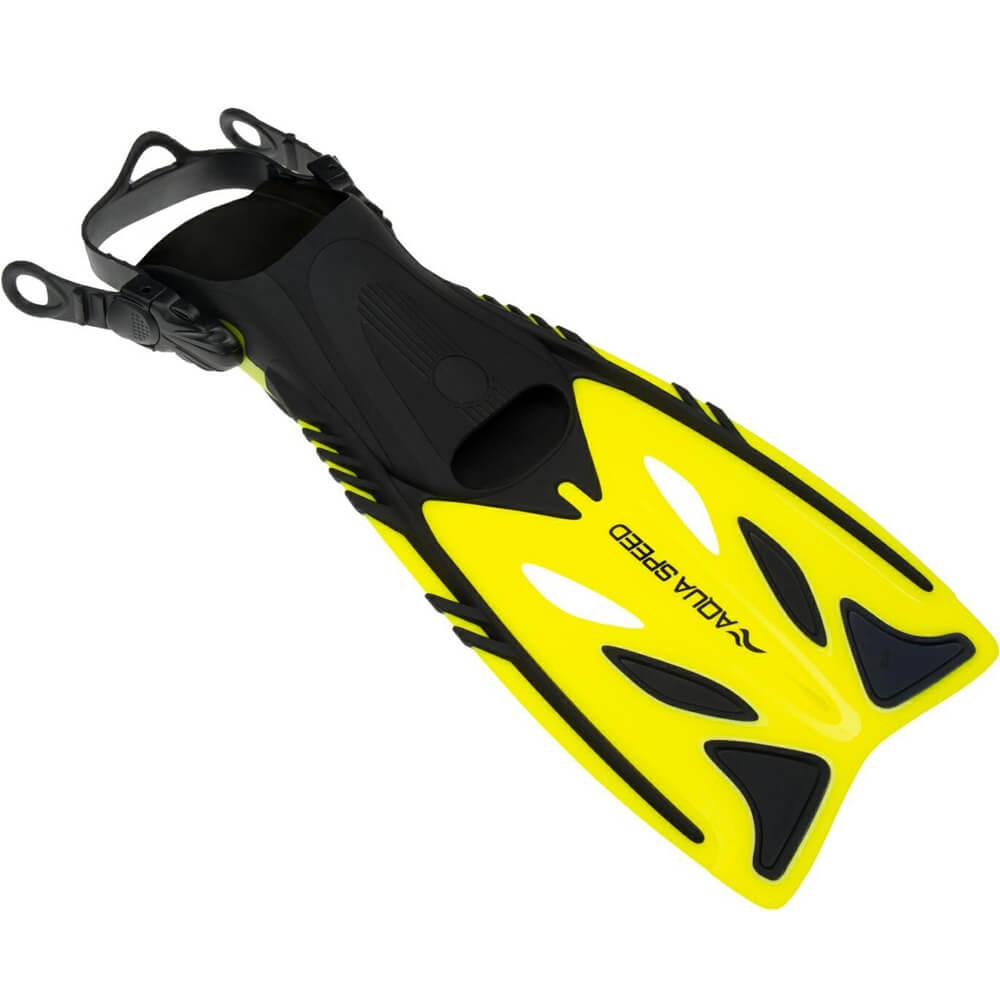 AQUA SPEED Eon Yellow bērnu snorkelēšanas pleznas