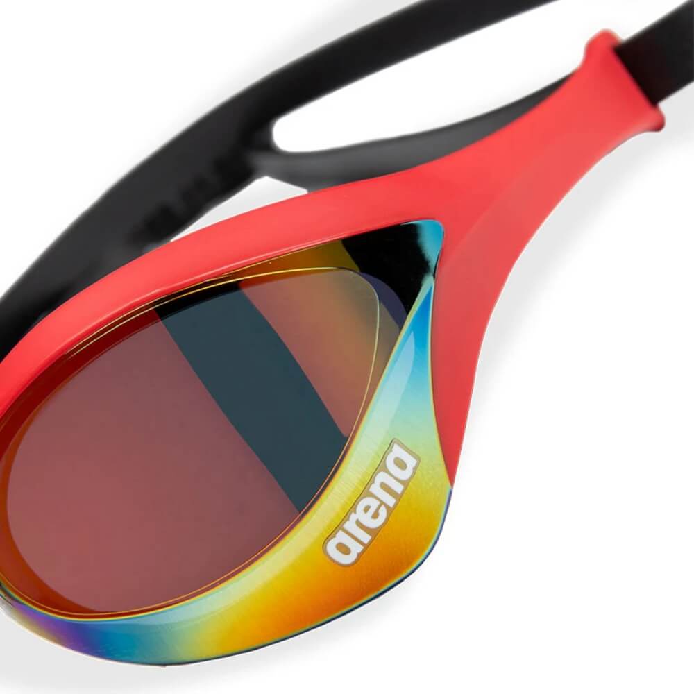 ARENA Cobra Ultra Swipe Mirror Racing peldbrilles Gold/Red
