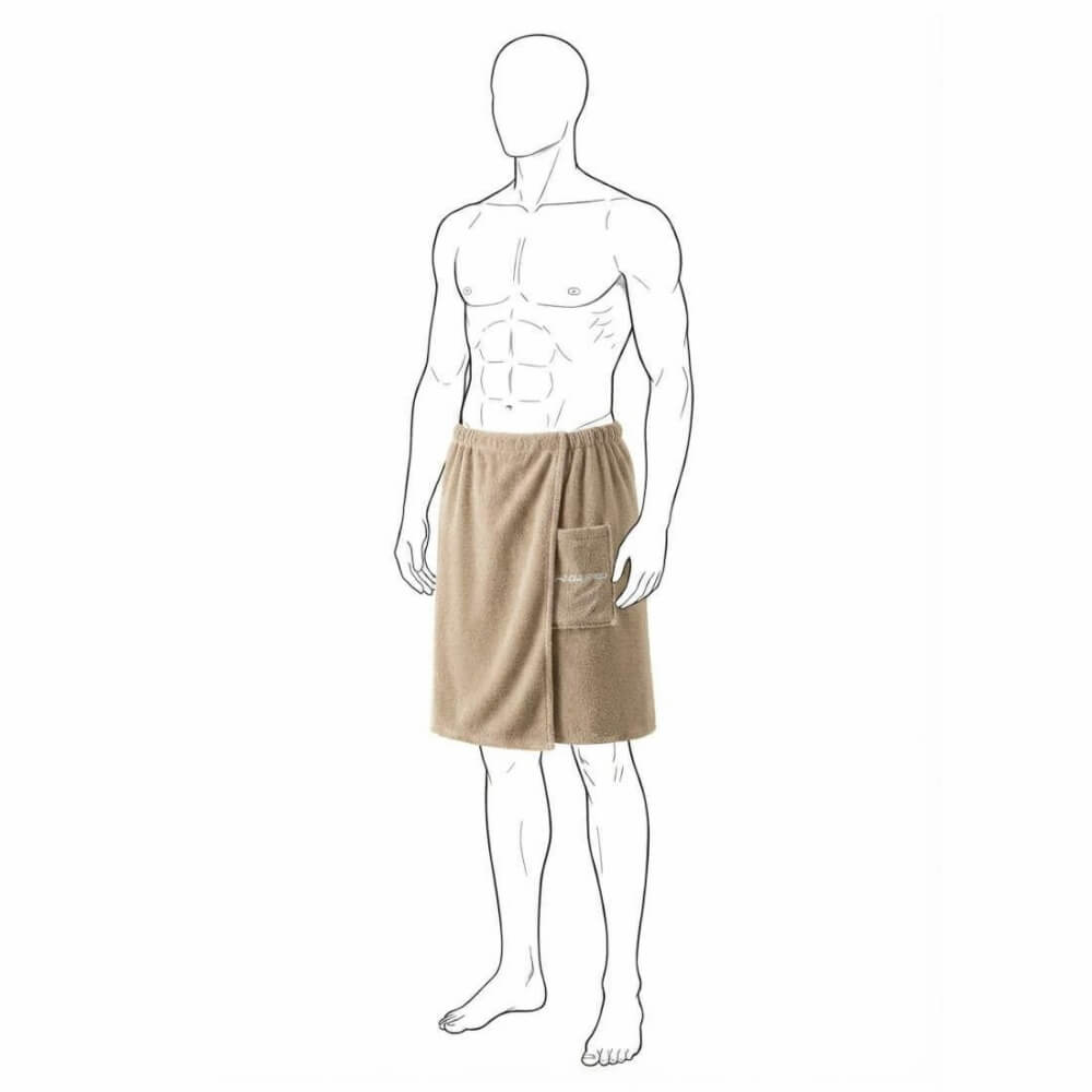 AQUA SPEED Bath Kilt Brown dvielis