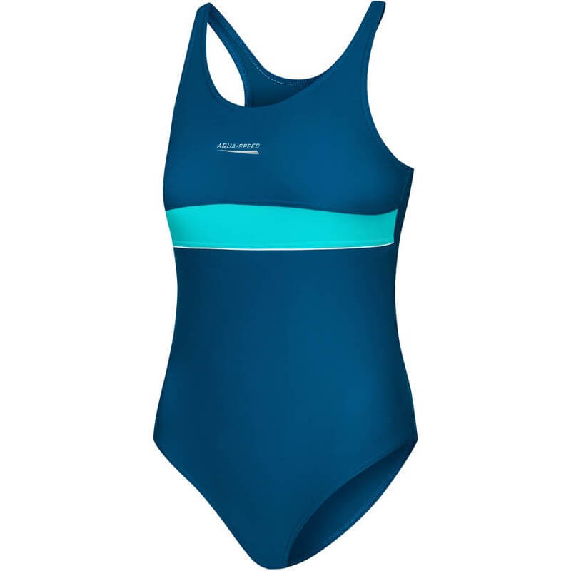 AQUA SPEED Emily Sea Blue/Turquoise meiteņu peldkostīms