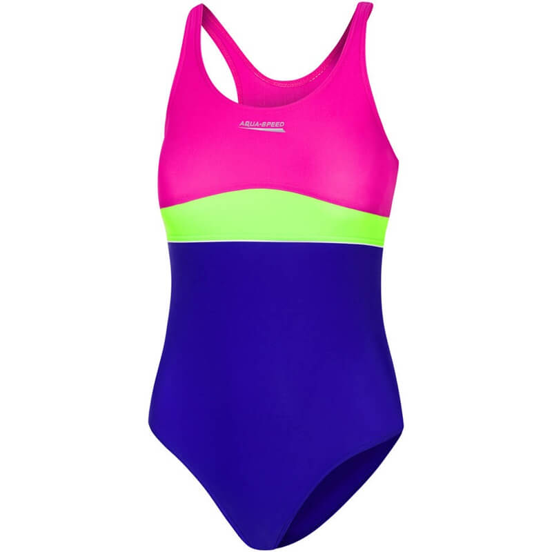 AQUA SPEED Emily Violet/Pink/Lime meiteņu peldkostīms