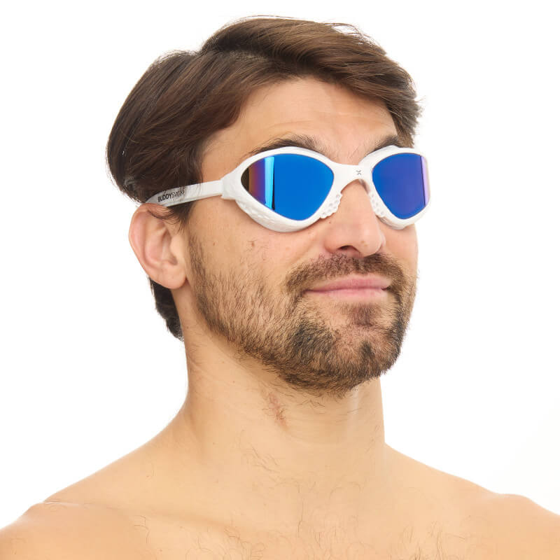 BUDDYSWIM OzeanX Mirror White/Blue peldbrilles