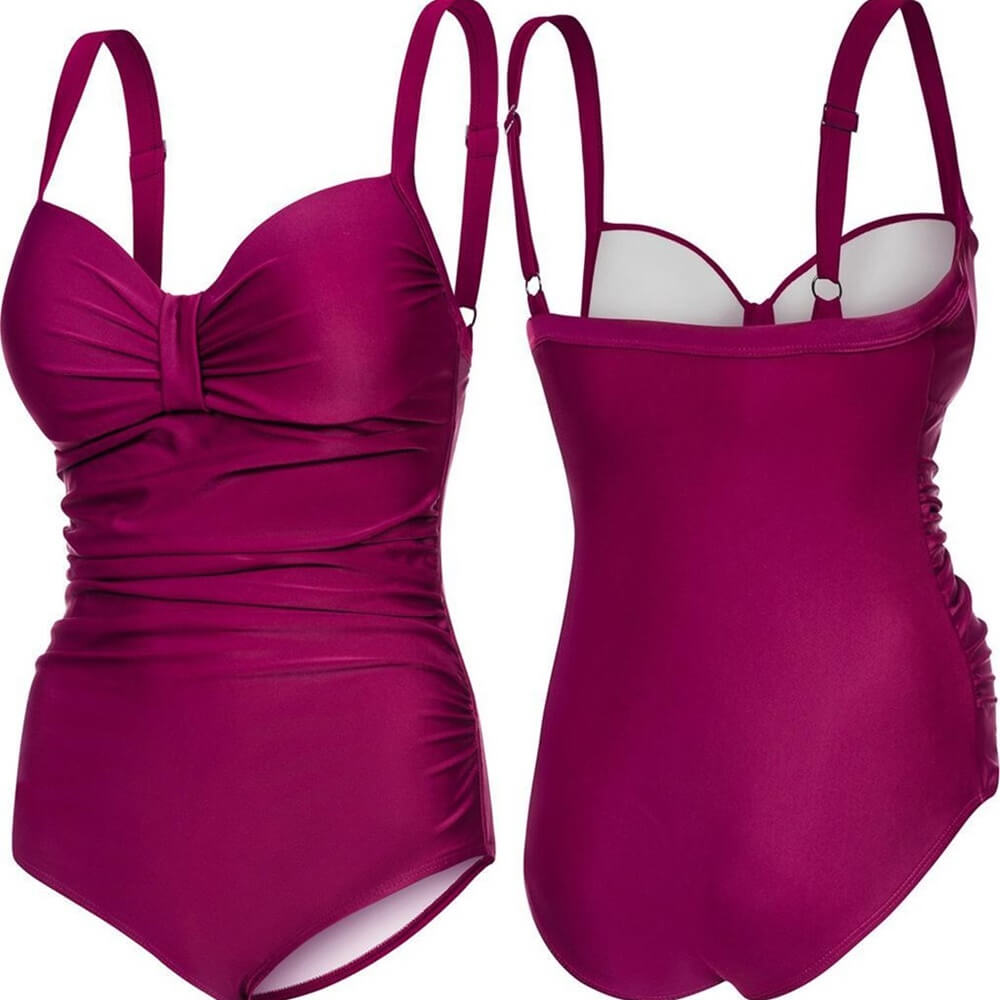 AQUA SPEED Olivia Burgundy sieviešu peldkostīms