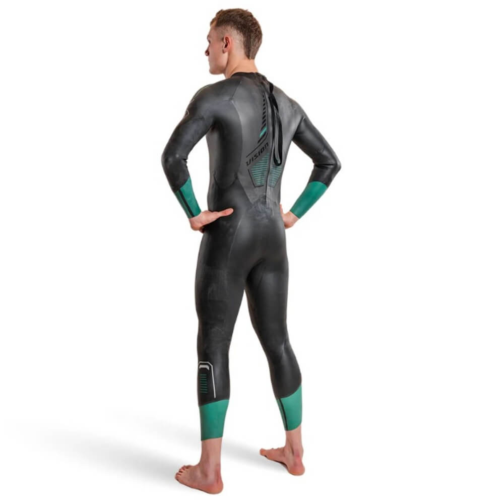 ZONE3 Vision Black/Turquoise vīriešu hidrotērps 