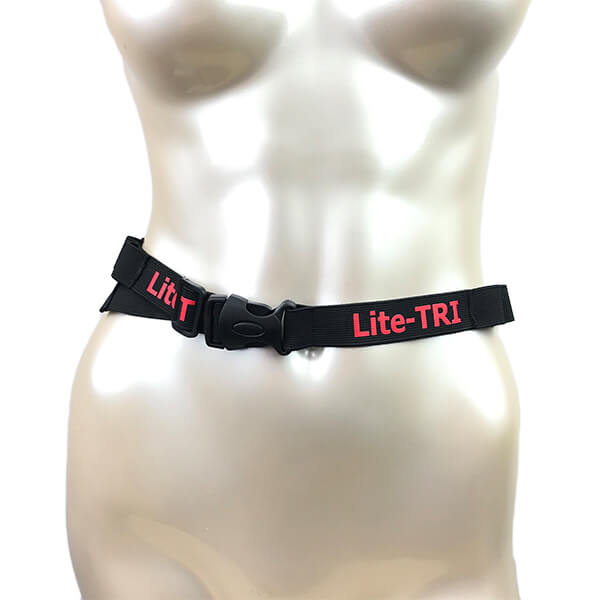 LITE-TRI Triathlon Belt Black/Red triatlona josta