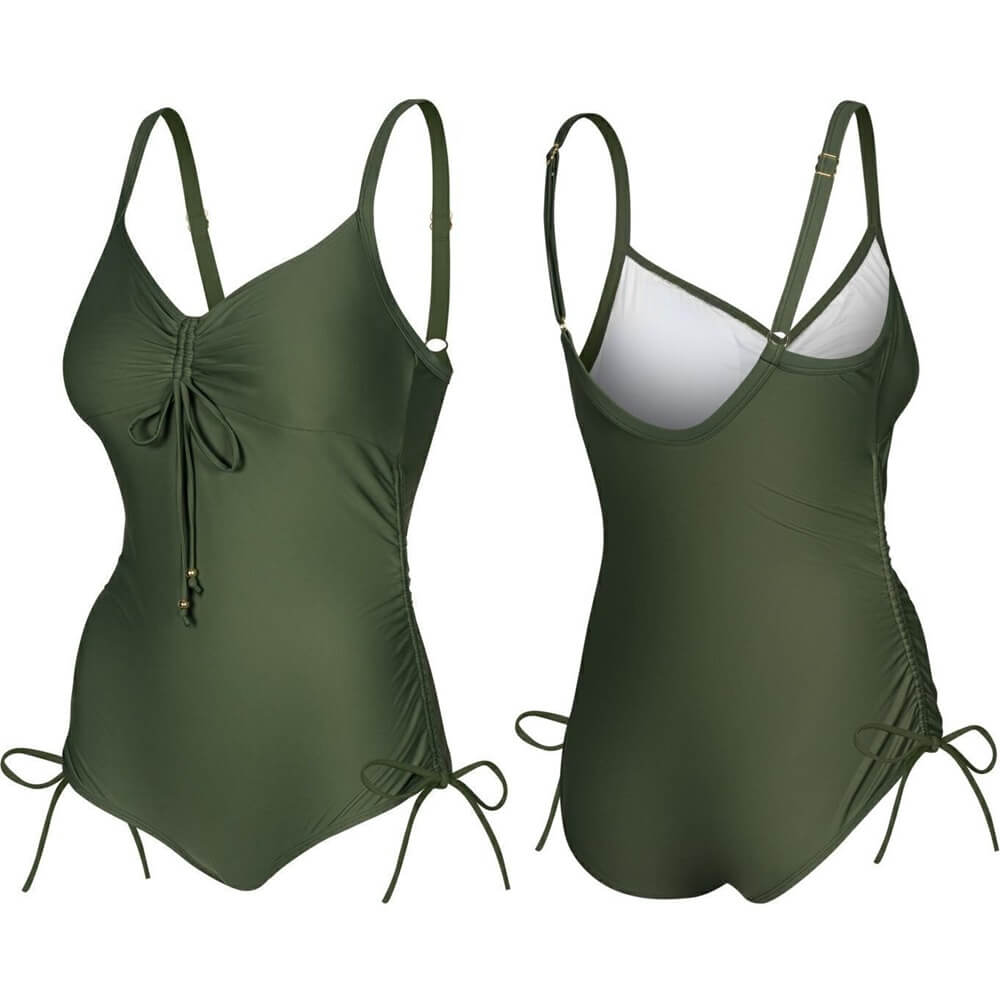 AQUA SPEED Alexa Khaki sieviešu peldkostīms