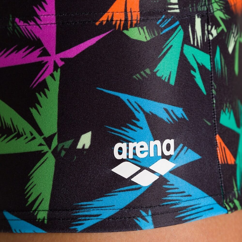 ARENA Multicolor Palms Low Waist Short Turquoise/Multi vīriešu peldbikses