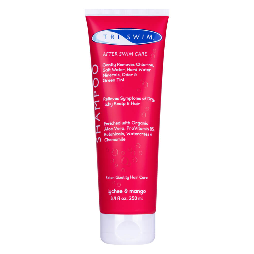 TRISWIM Chlorine Removing Hair Shampoo For Swimmers Lychee Mango (250ml) matu šampūns