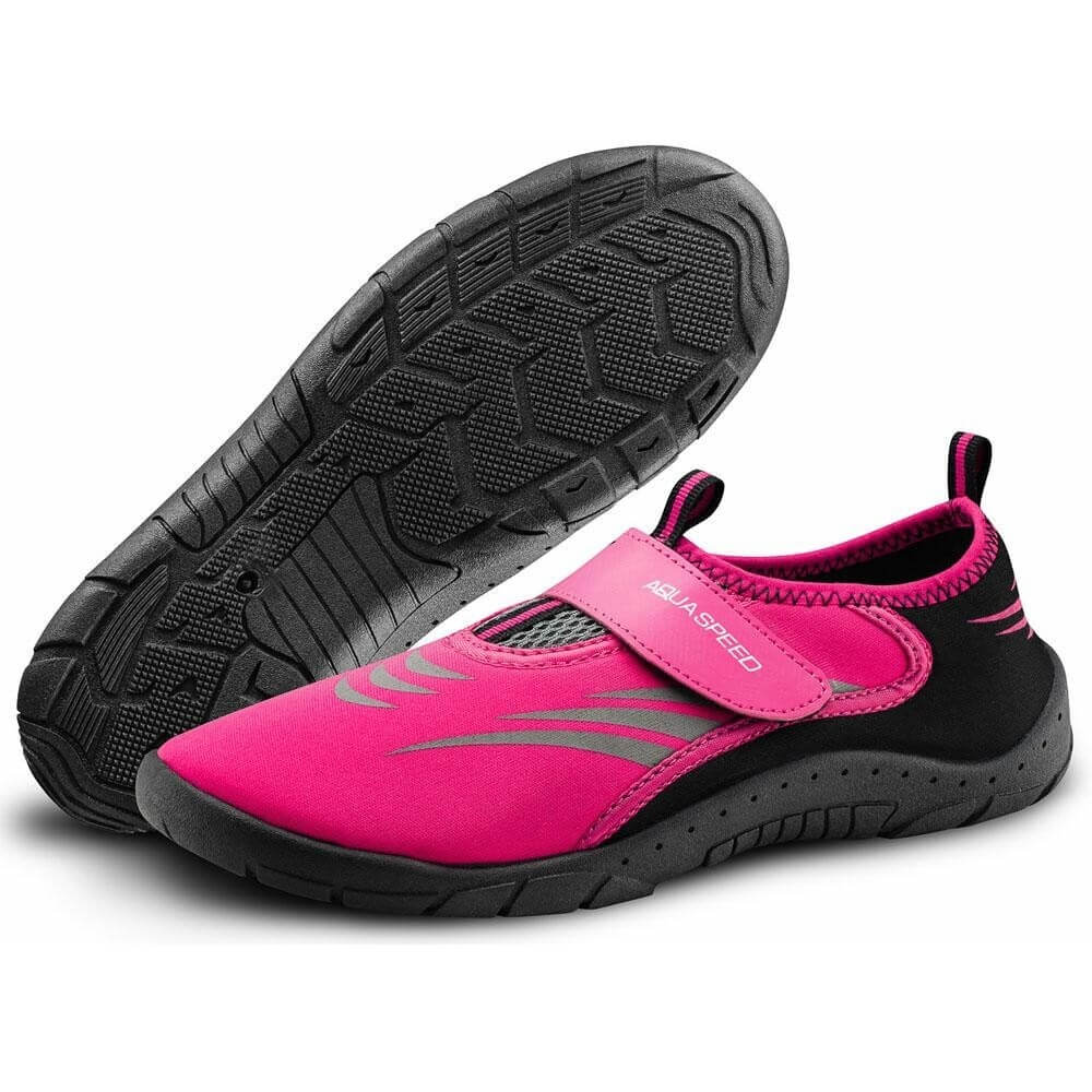 AQUA SPEED Model 27C Pink/Black sieviešu ūdens apavi
