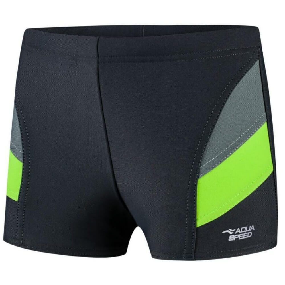 AQUA SPEED Andy Grey/Green zēnu peldbikses