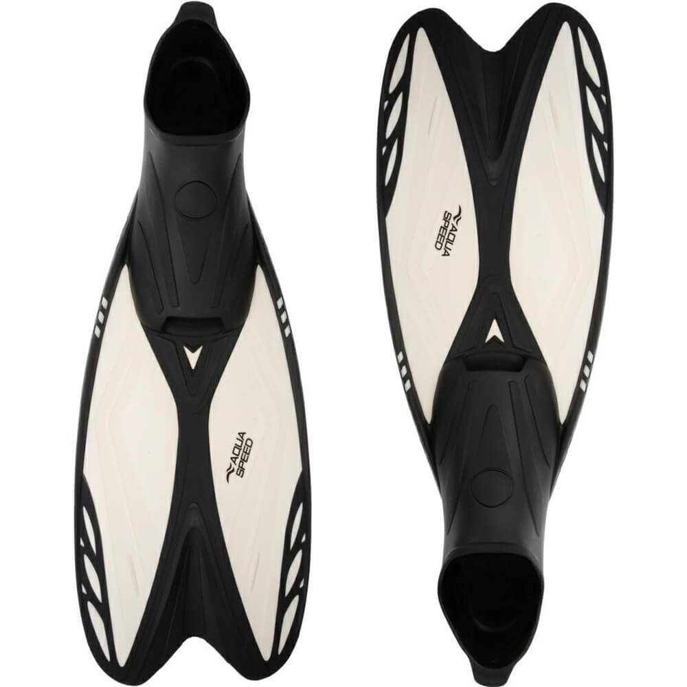 AQUA SPEED Vapor Black/White snorkelēšanas pleznas