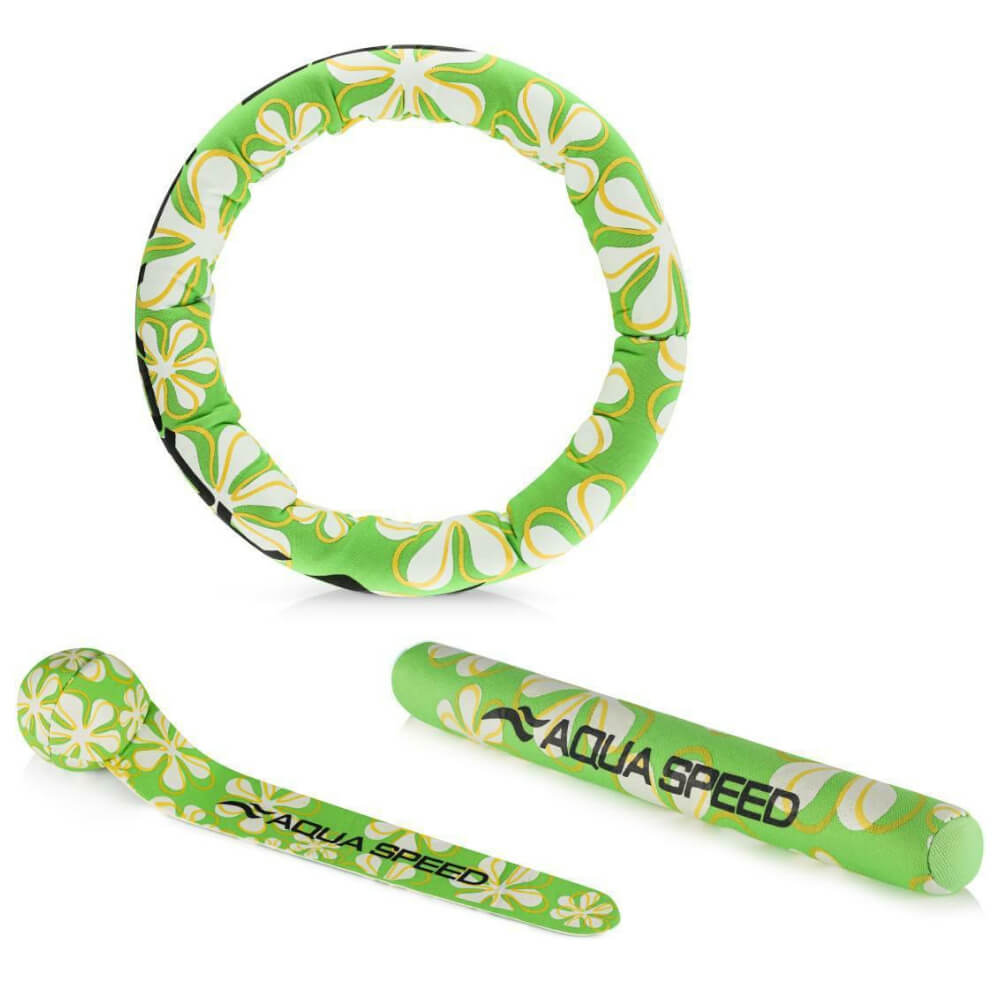 AQUA SPEED Toys Set Green grimstošās rotaļlietas