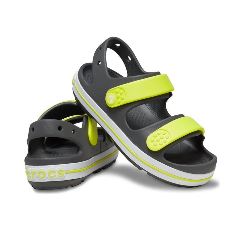 Crocs™ Crocband™ Cruiser Slate Grey/Acidity bērnu sandales