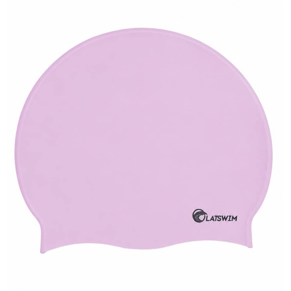 LATSWIM Soft Pink silikona peldcepure
