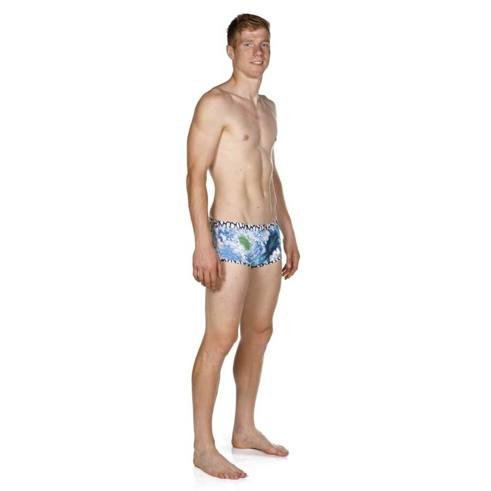 ARENA Upside Down Reversible Low Waist Short White/Multi vīriešu peldbikses