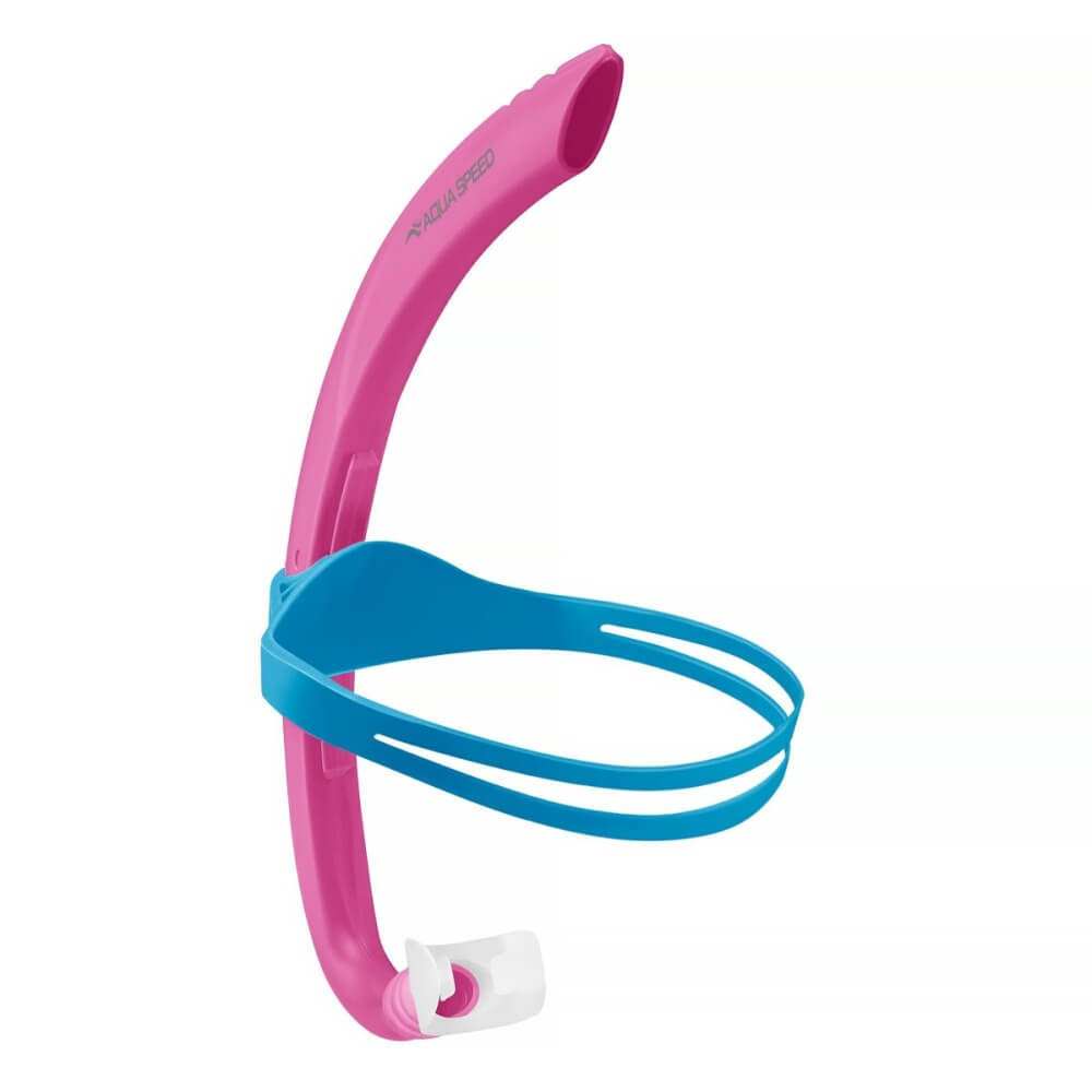 AQUA SPEED Juno JR Center Snorkel Pink peldēšanas trubiņa