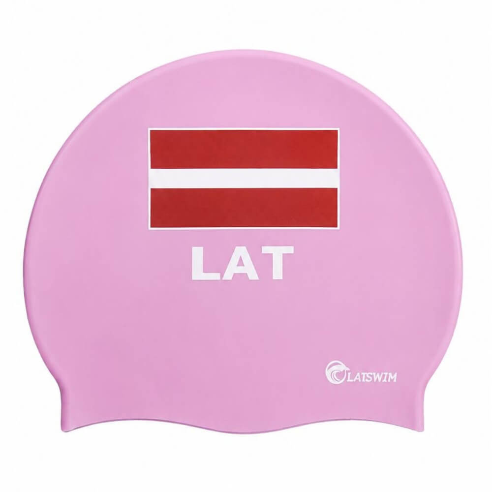 LATSWIM Latvia Suede Soft Pink silikona peldcepure