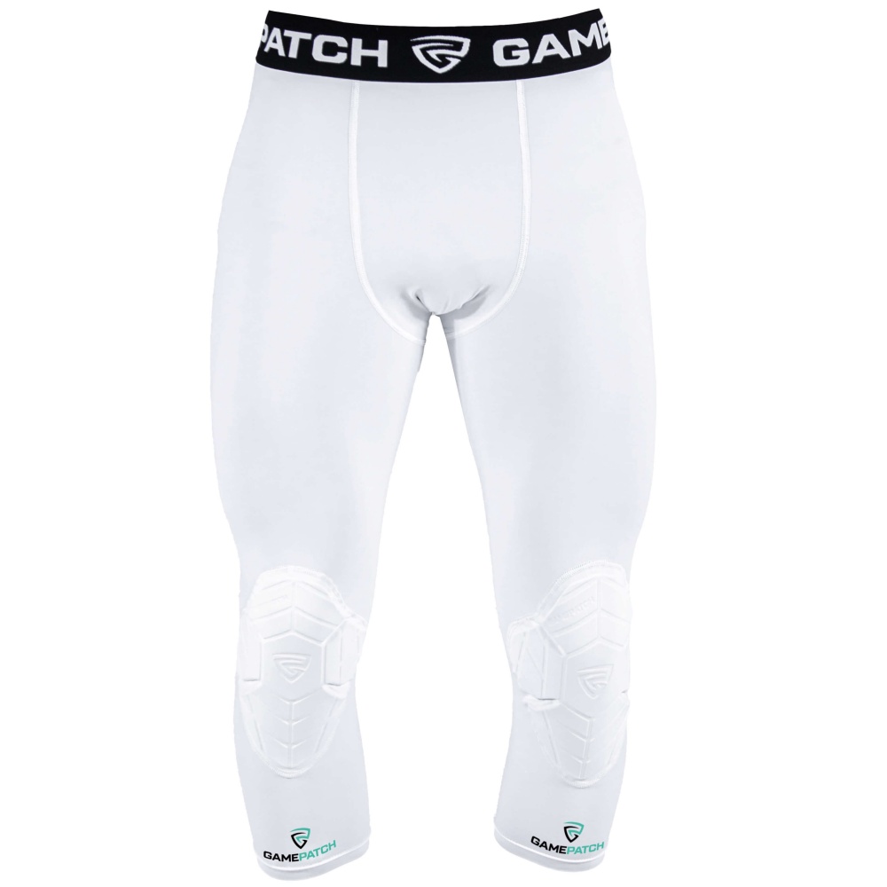 GAMEPATCH White 3/4 bikses ar ceļu polsterējumu