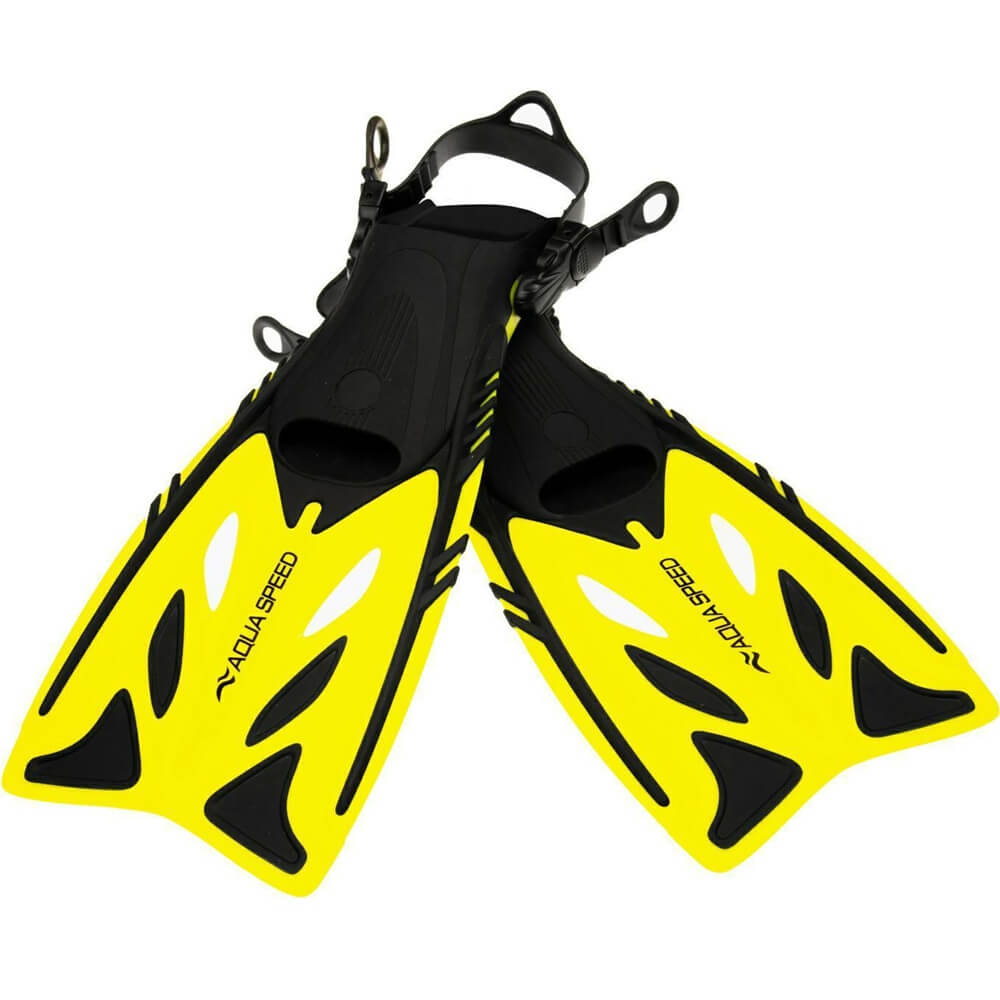 AQUA SPEED Eon Yellow bērnu snorkelēšanas pleznas