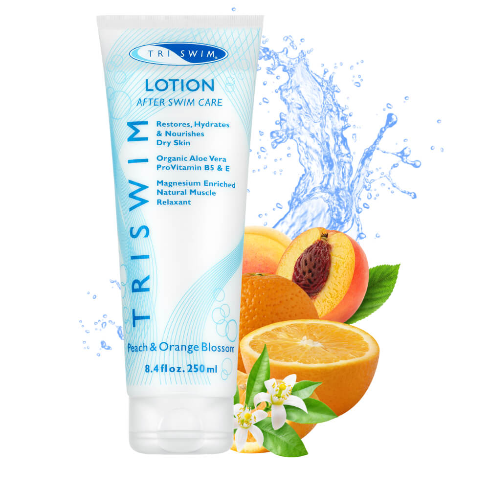 TRISWIM Moisturizing Regenerating Body Lotion For Swimmers Peach & Orange Blossom (250ml) losjons