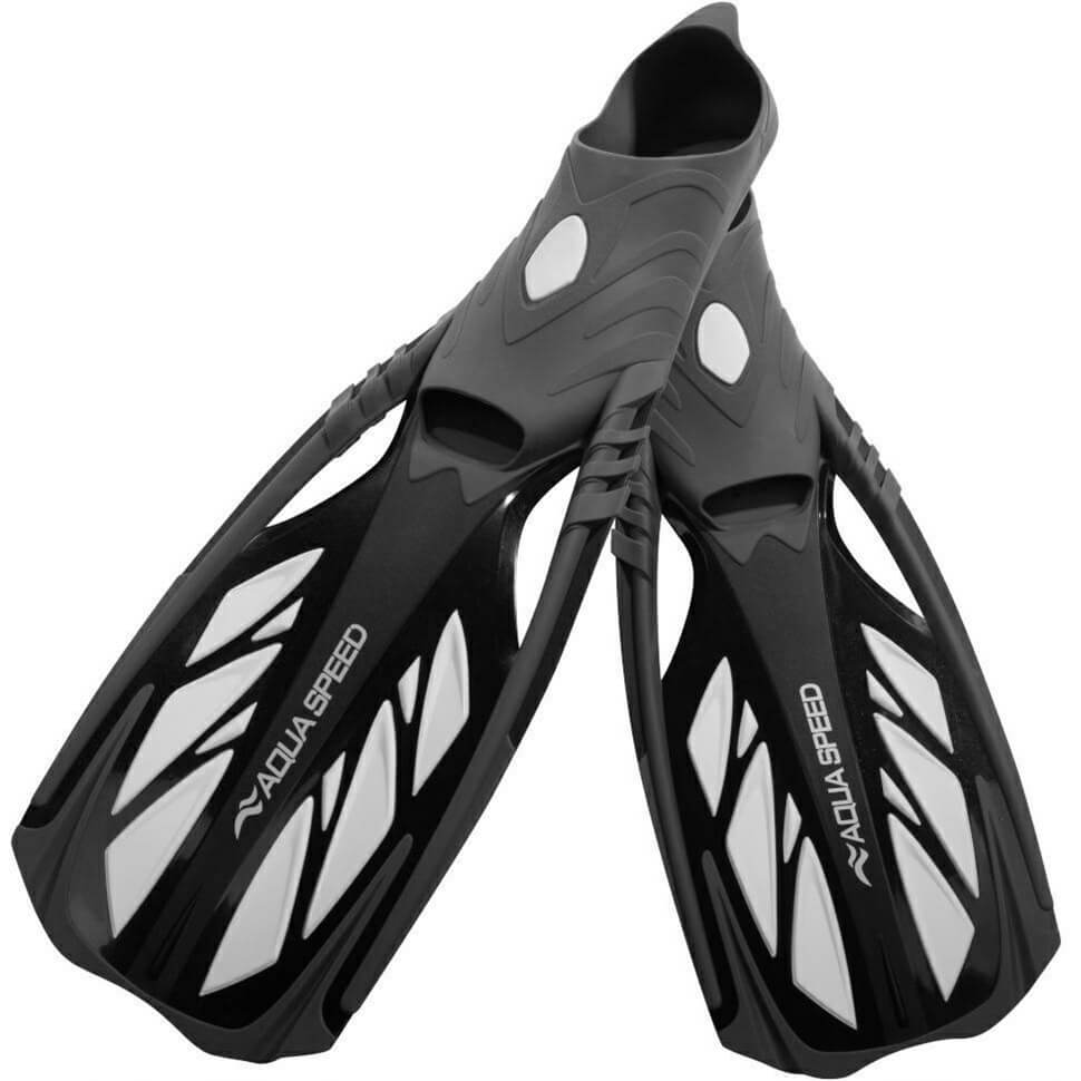 AQUA SPEED Inox Grey/White snorkelēšanas pleznas