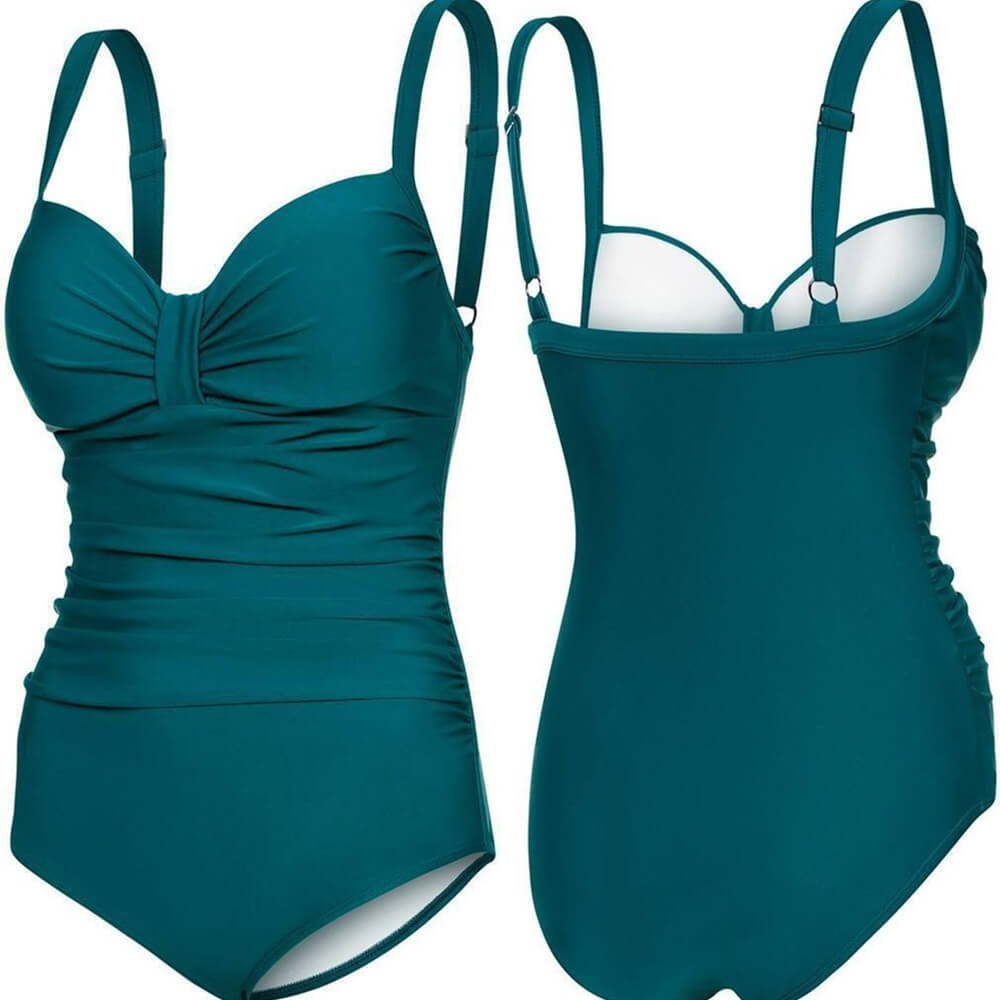 AQUA SPEED Olivia Bottle Green sieviešu peldkostīms