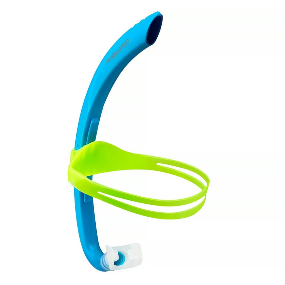 AQUA SPEED Juno JR Center Snorkel Blue peldēšanas trubiņa