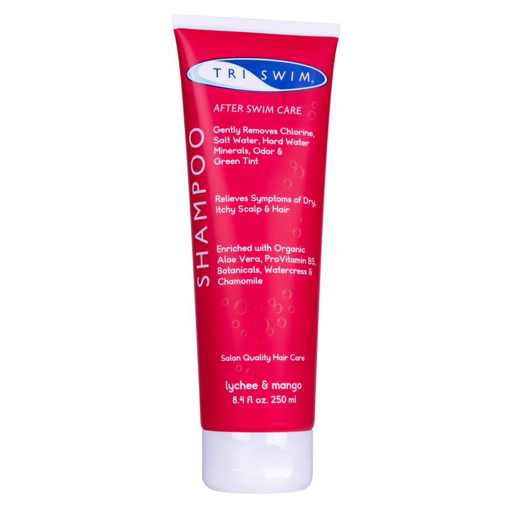 TRISWIM Chlorine Removing Hair Shampoo For Swimmers Lychee Mango (250ml) matu šampūns
