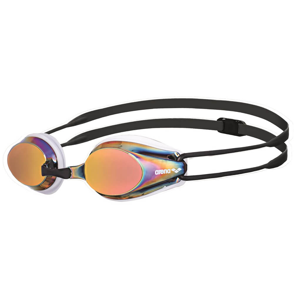ARENA Tracks Mirror Racing White/Redcopper/Black peldbrilles