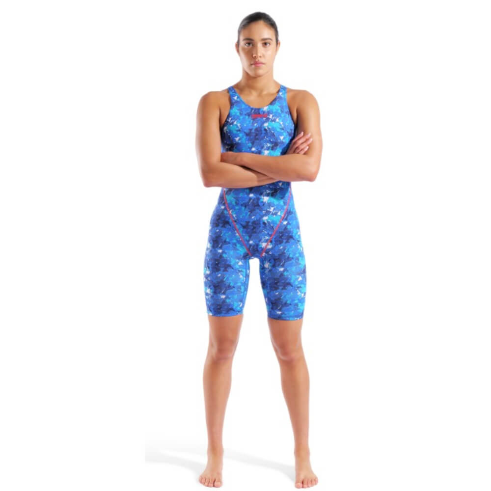 ARENA Powerskin ST Next Splashy Multicolor Open Back LE sieviešu sacensību peldkostīms