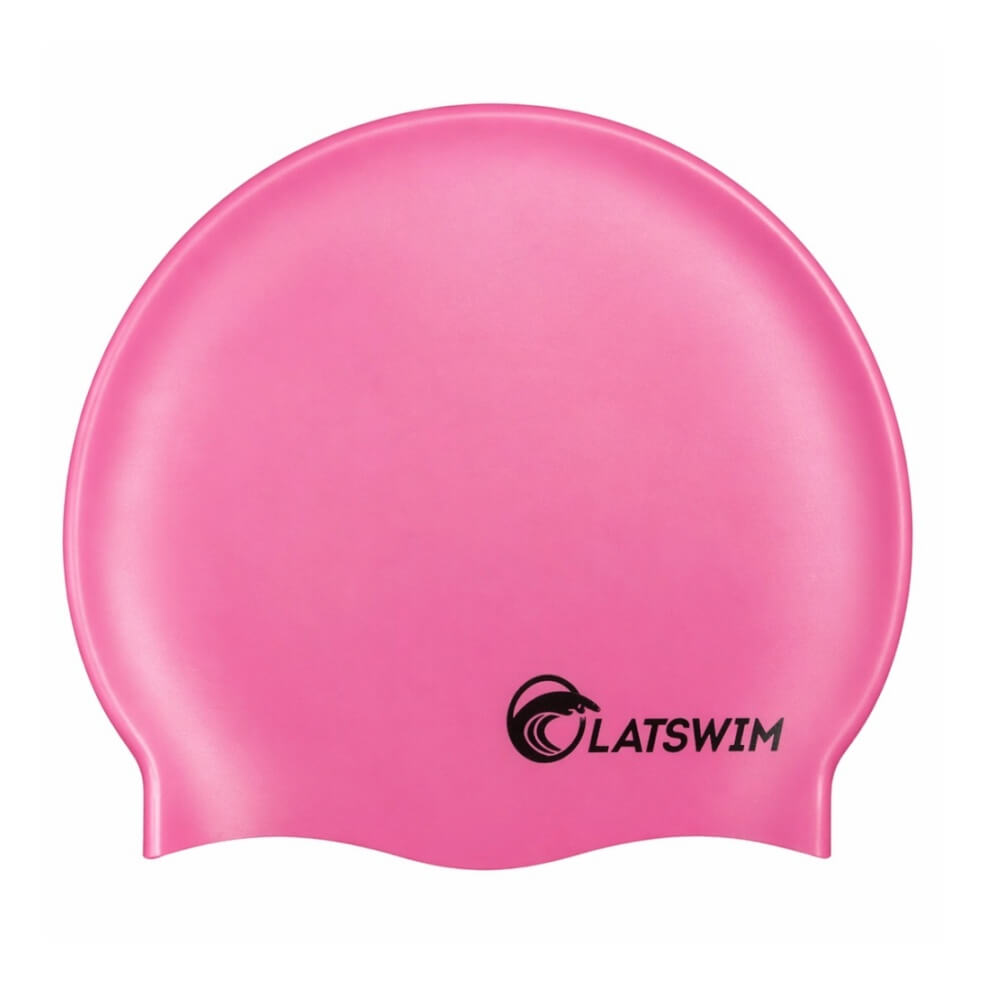 LATSWIM Pink silikona peldcepure