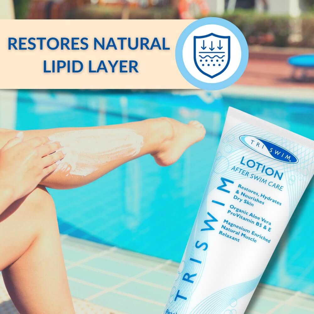 TRISWIM Moisturizing Regenerating Body Lotion For Swimmers Peach & Orange Blossom (250ml) losjons